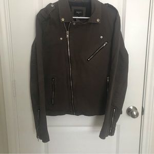 Grey Biker Forever 21 Mens Jacket